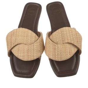NWT ATP Atelier rafia summer slides sandals Size 38